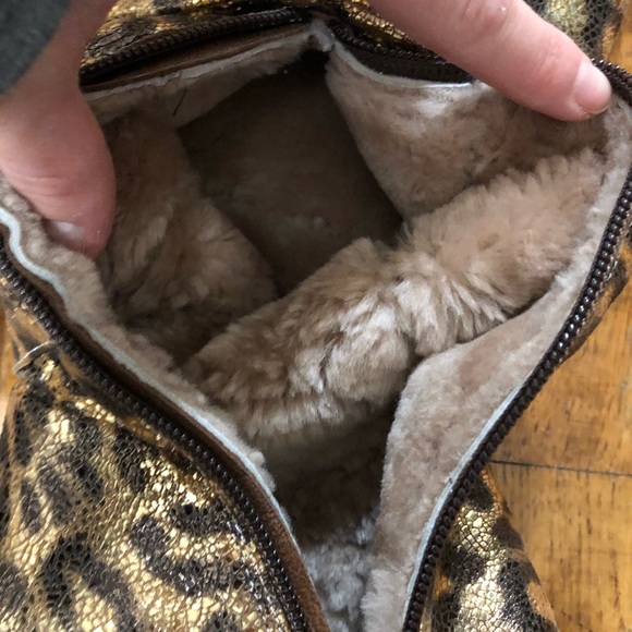 Leopard Genuine leather boots size 5 - Picture 3 of 6